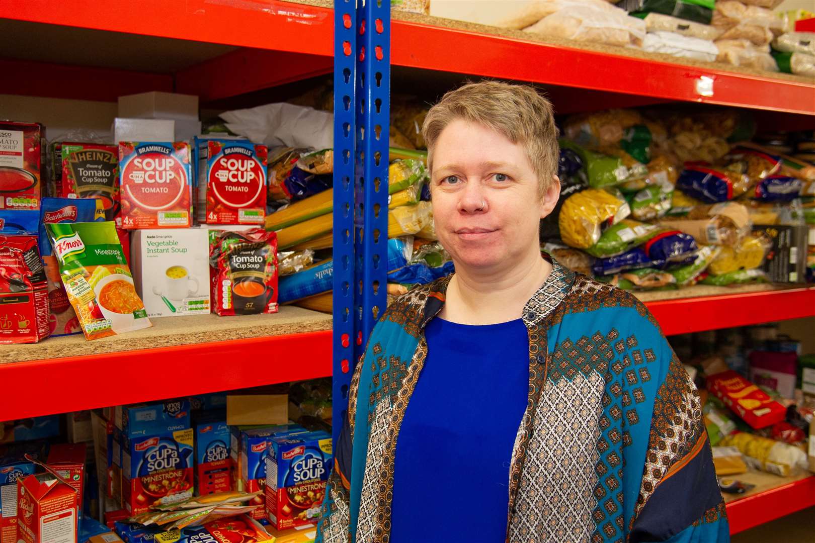 Mairi McCallum, Project Manager at the Moray Foodbank has received a BEM for services to the community. Picture: Daniel Forsyth