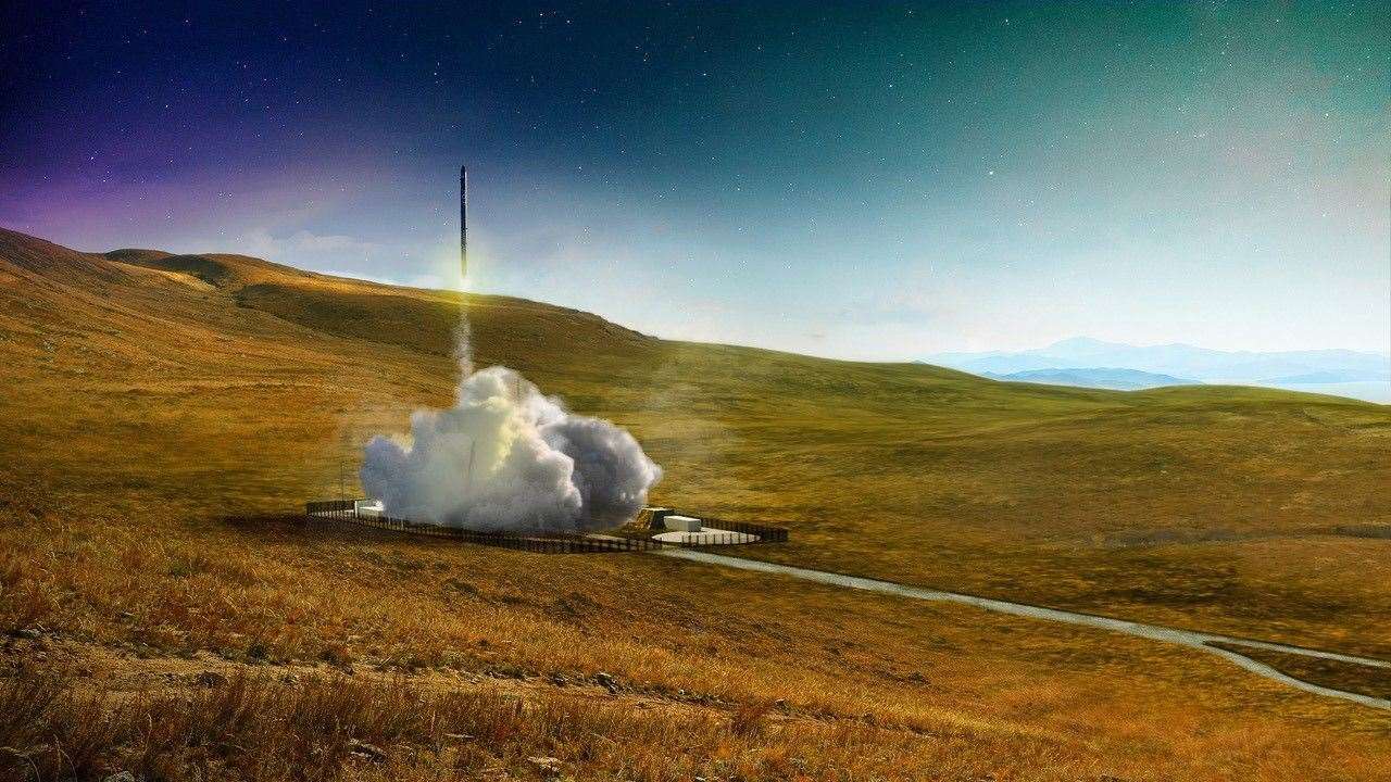 An artist's impression of an Orbex Prime launch from Sutherland Spaceport.