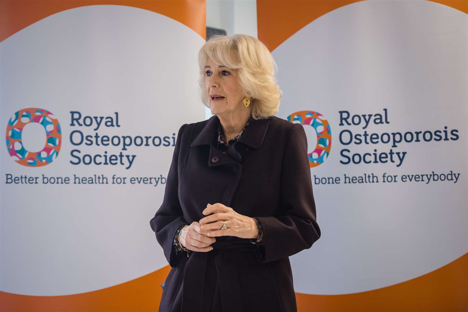 Camilla visited the newly-opened Royal Osteoporosis Society offices in Bath earlier on Wednesday (Polly Thomas/PA)