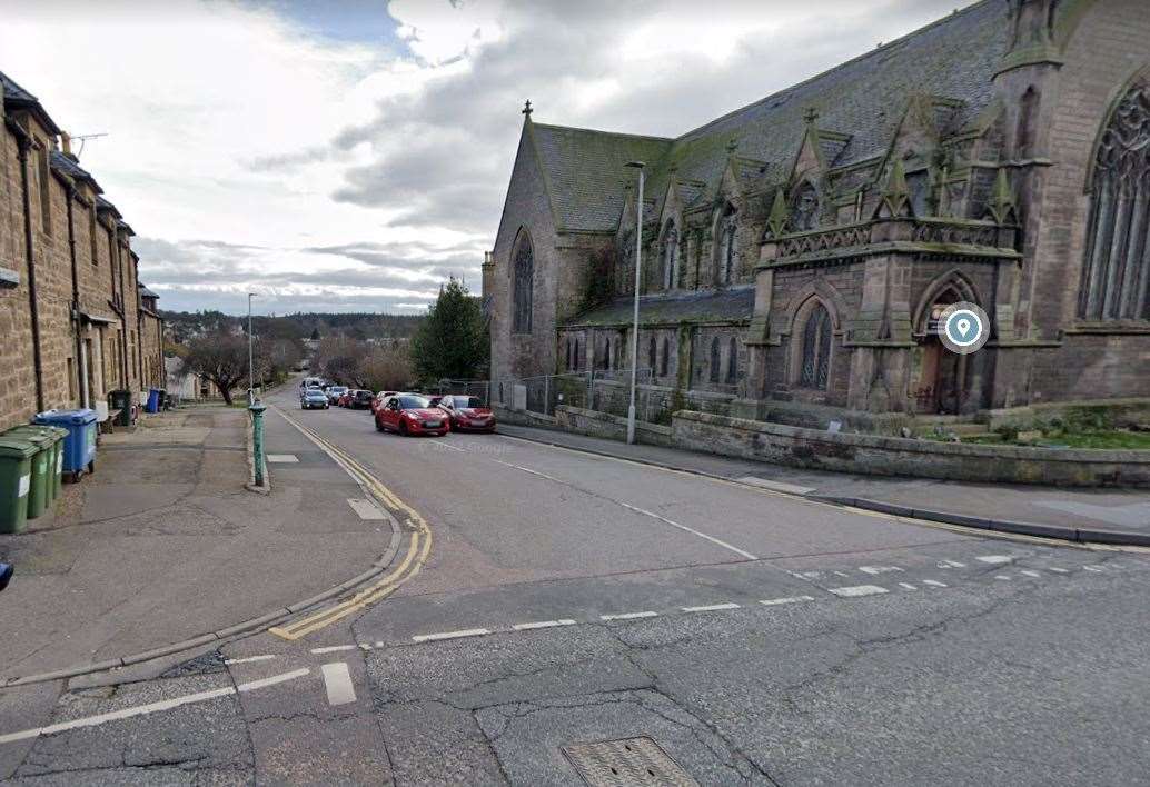 Castlehill Road viewed from the high street. Image courtesy of GoogleMaps.