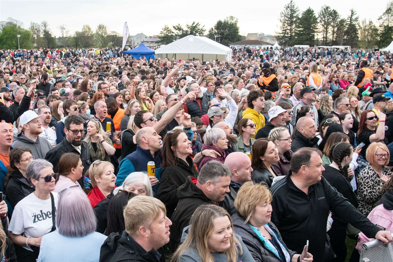 A capacity crowd enjoyed the show at Cooper Park in Elgin. Picture: Daniel Forsyth