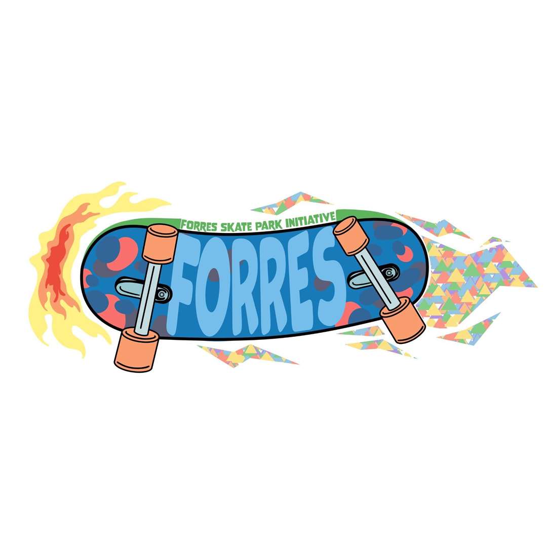 Forres Skate Park Initiative's logo.