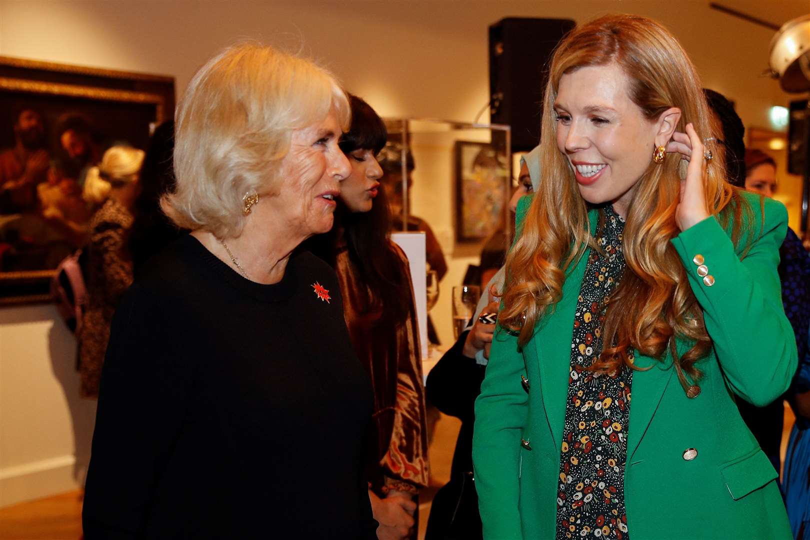 The Duchess of Cornwall (left) with Boris Johnson’s wife Carrie (Peter Nichols/PA)