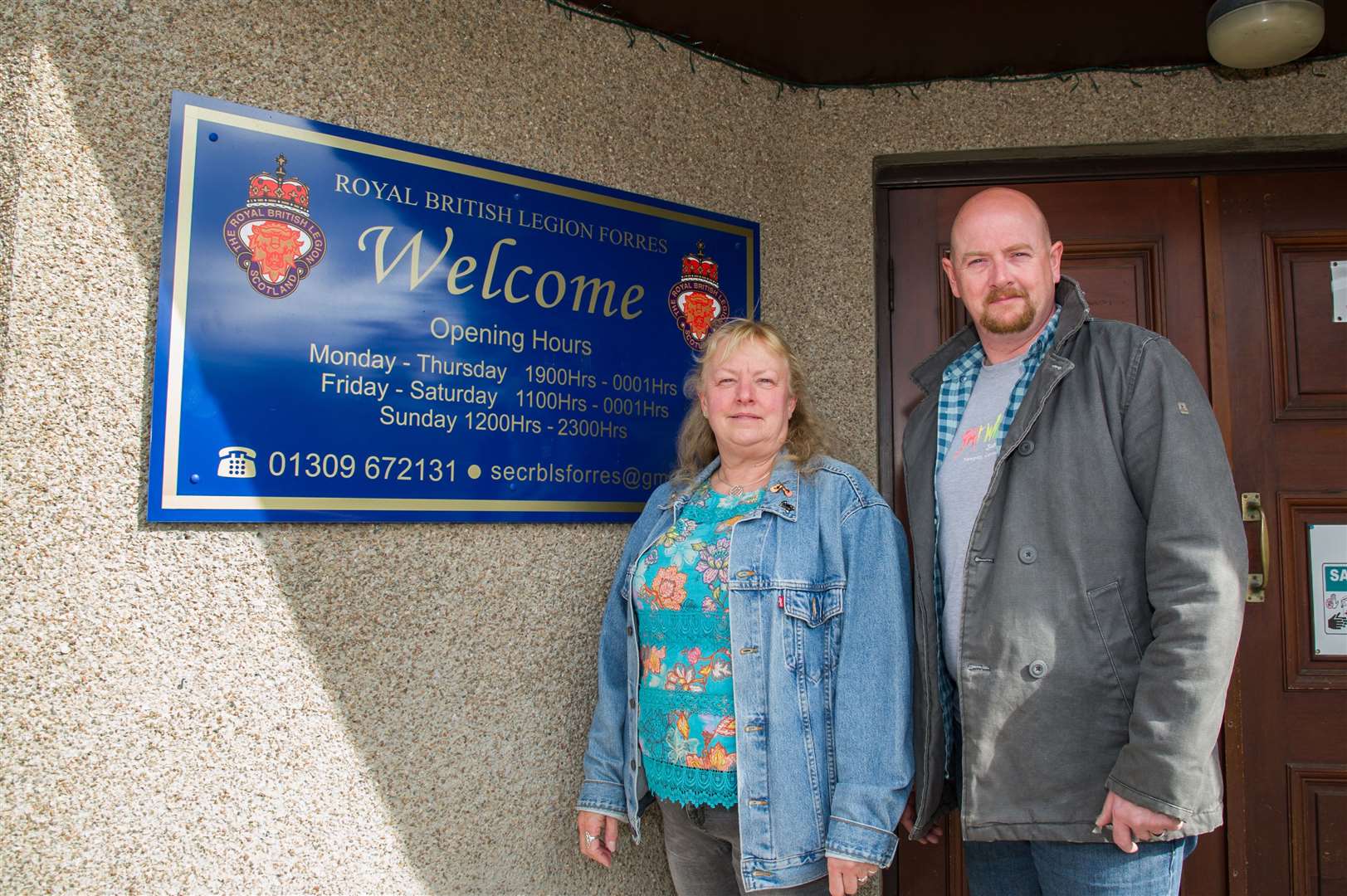 Donna Walker and Carl Morgan hope to be joined by local veterans to chat to at Forres Legion.