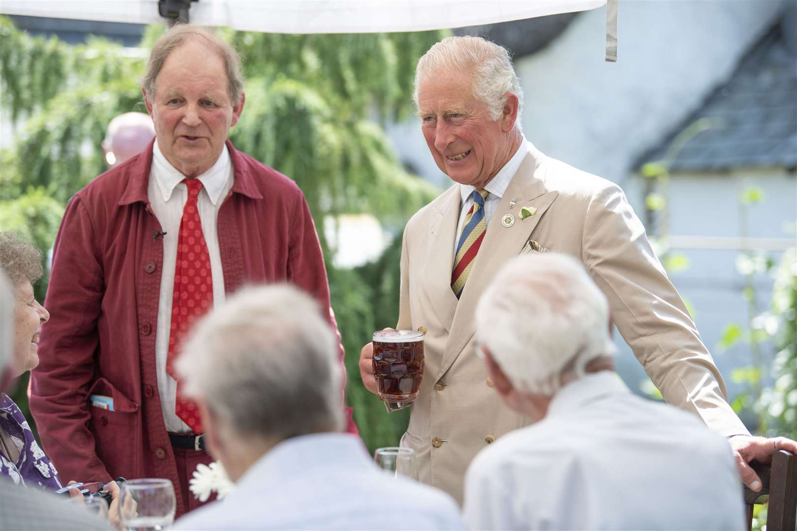 Sir Michael Morpurgo with the Prince of Wales (David Rose/Daily Telegraph/PA)