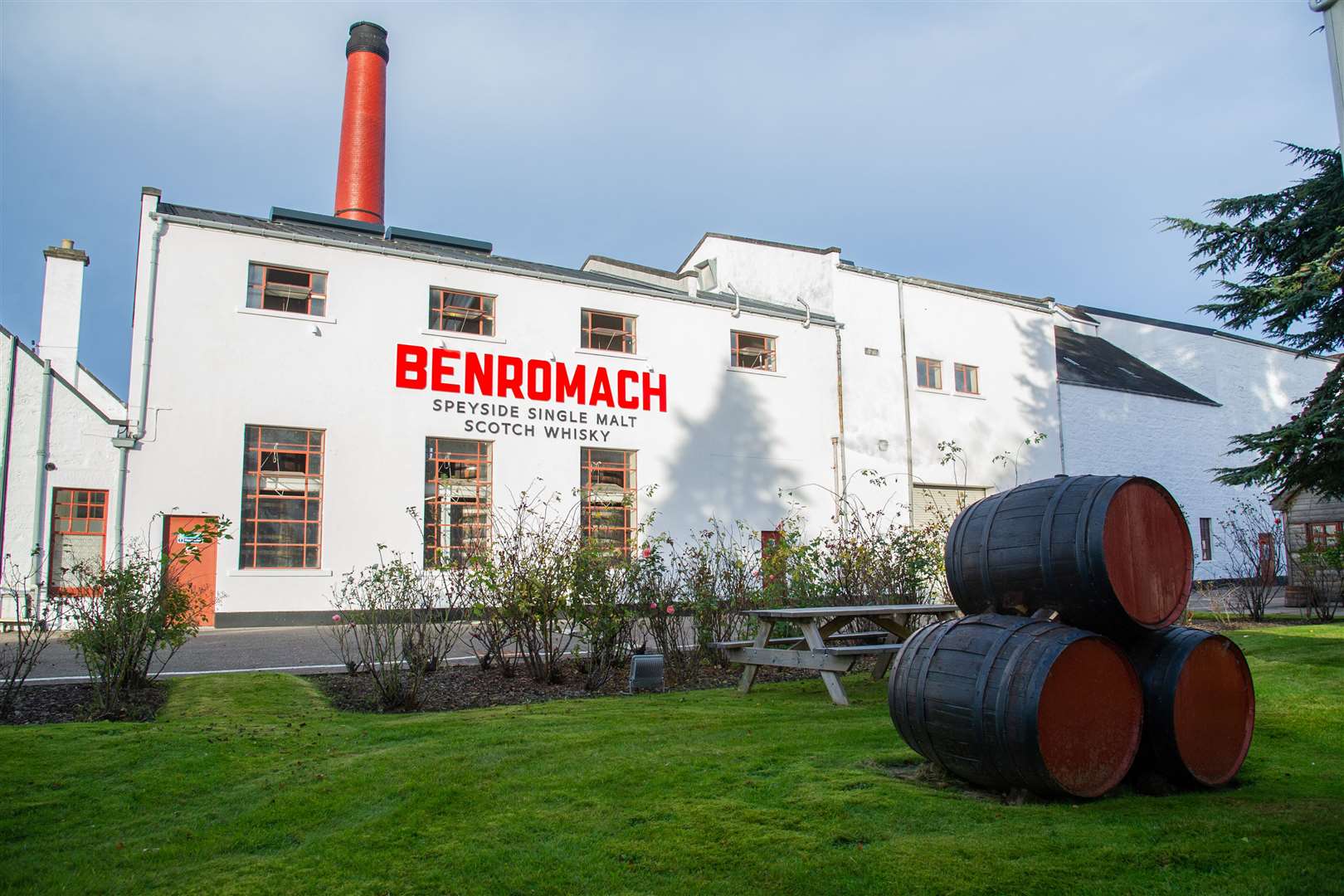 Benromach Distillery on Invererne Road.