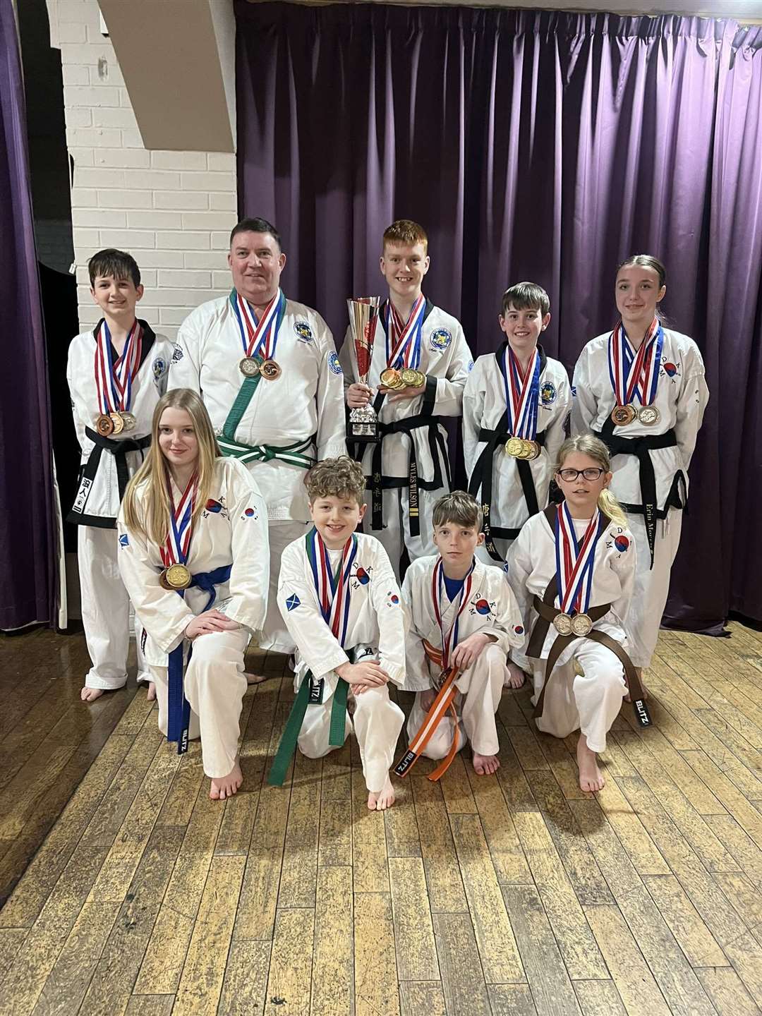 Some of the DKMA British championship medallists.