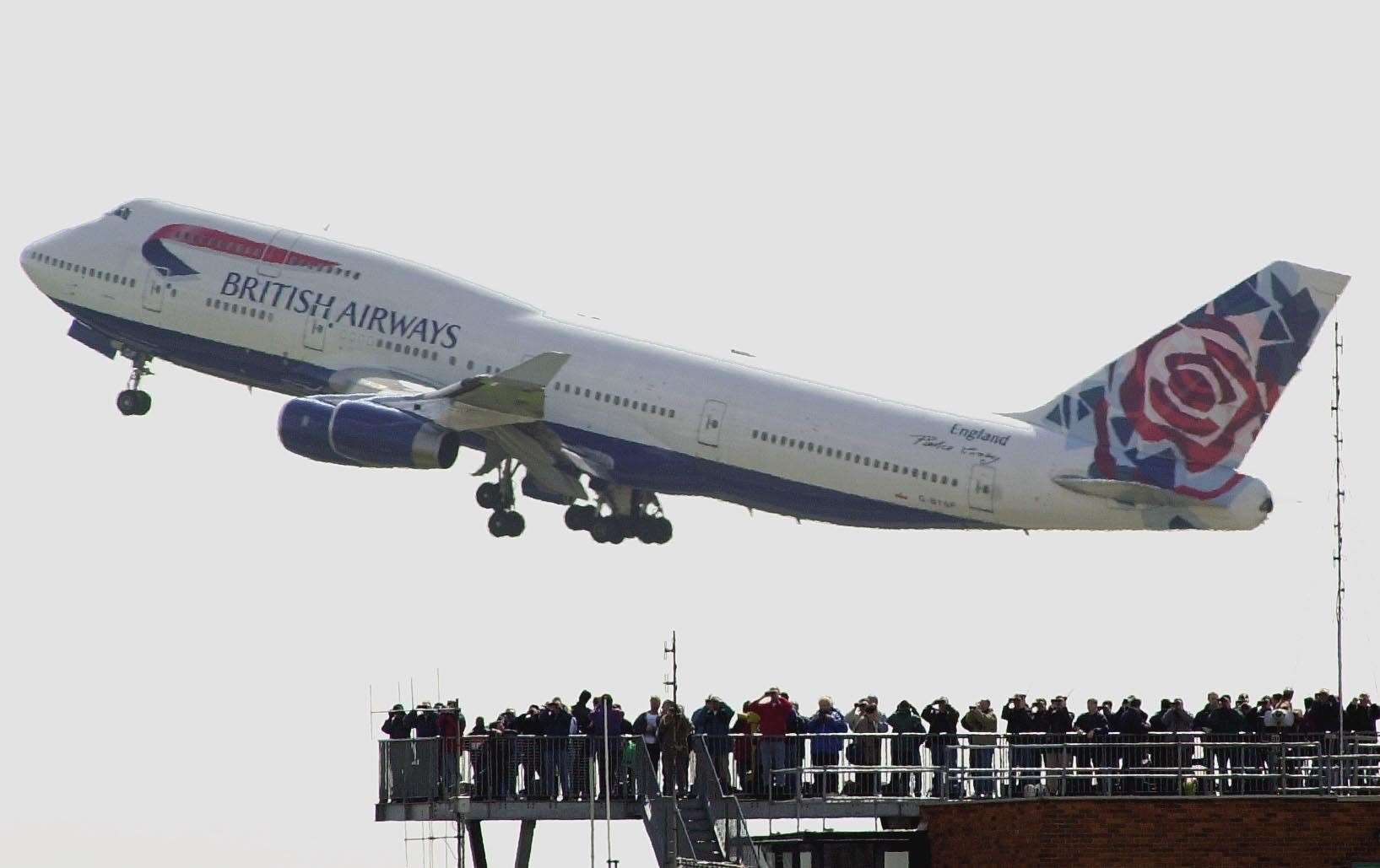 A British Airways Boeing 747 taking off from London’s Heathrow airport in 2001 (Tim Ockenden/PA)