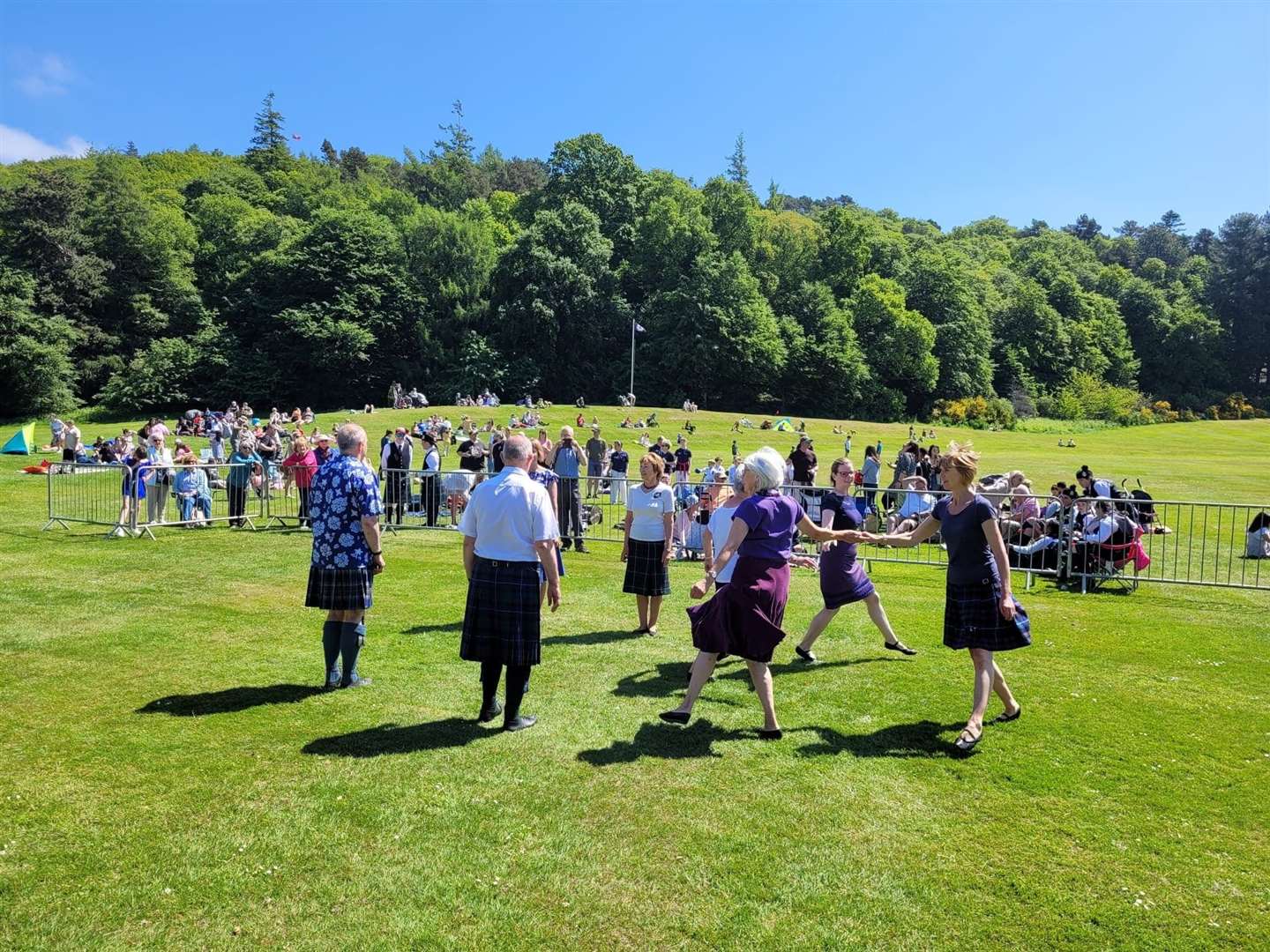 A demonstration from the Royal Scottish Country Dance Society.