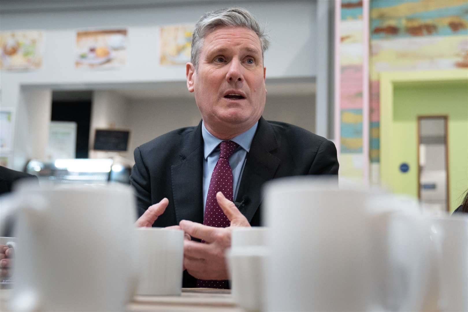 Labour leader Sir Keir Starmer visits the Arc community centre in Scunthorpe (Stefan Rousseau/PA)