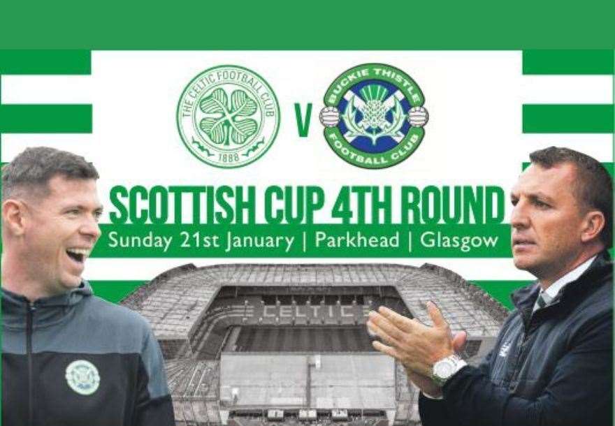 Buckie Thistle v Celtic on Sunday 21 January