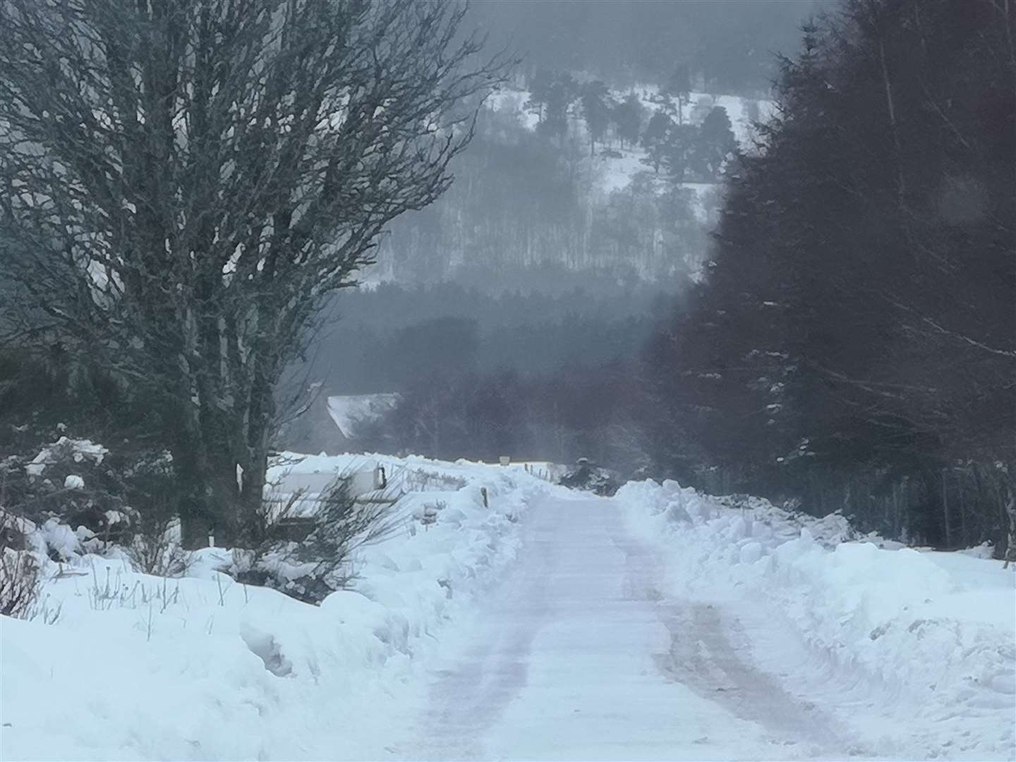 Snow is already causing problems in some areas of Moray.