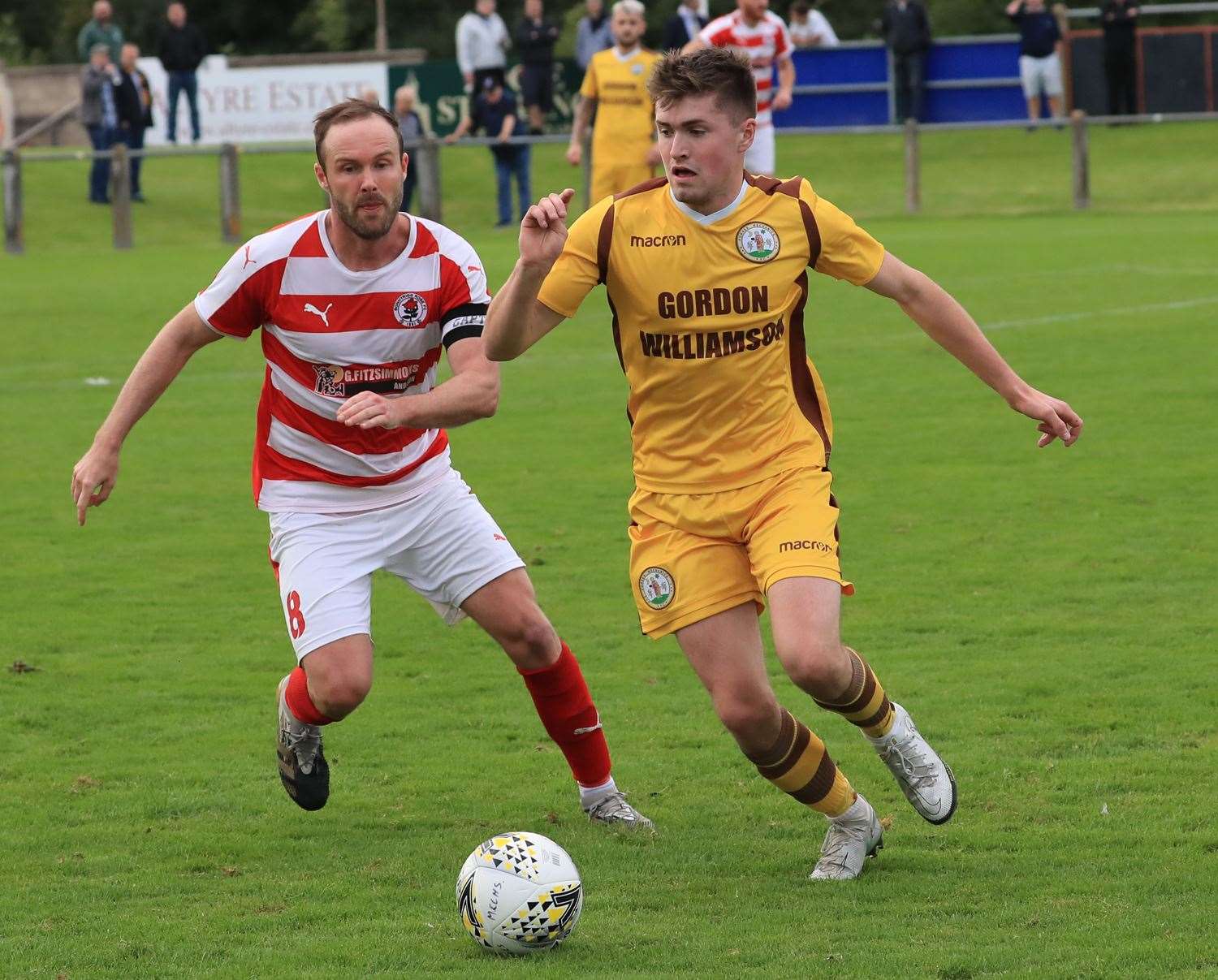 Owen Paterson in action against Bonnyrigg Rose in the Scottish Cup. Picture: Joe Gilhooley (www.joegilhooley.co.uk)