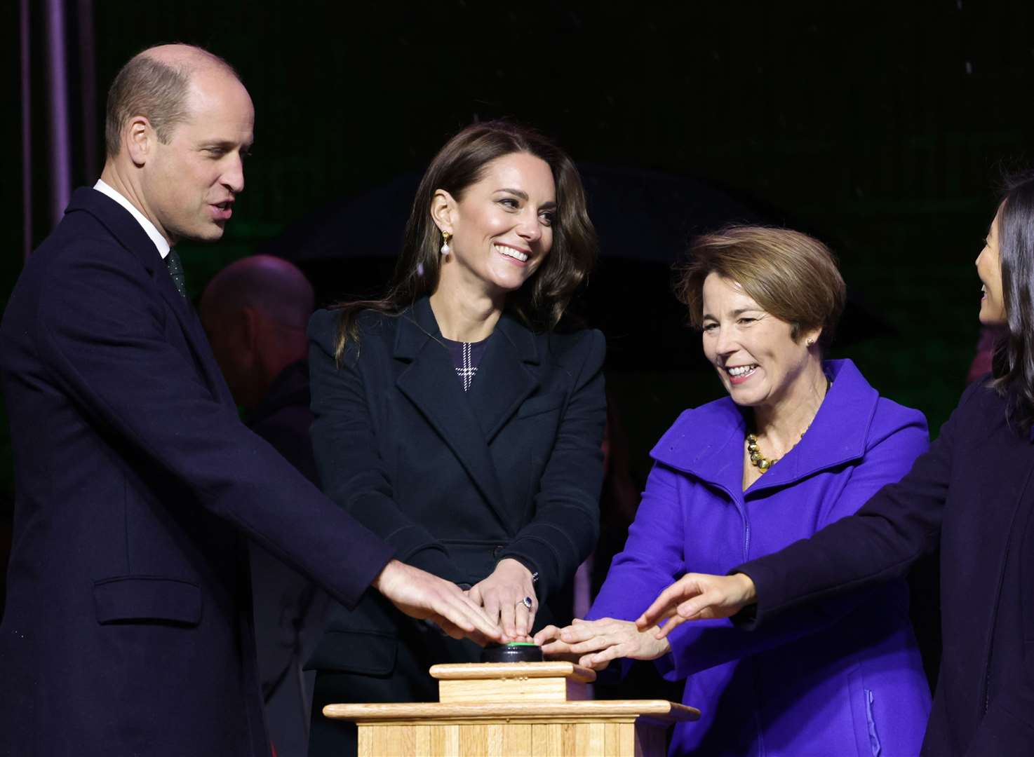William and Kate’s three-day trip to Boston has been overshadowed by the growing race row engulfing the future King’s godmother (Chris Jackson/PA)