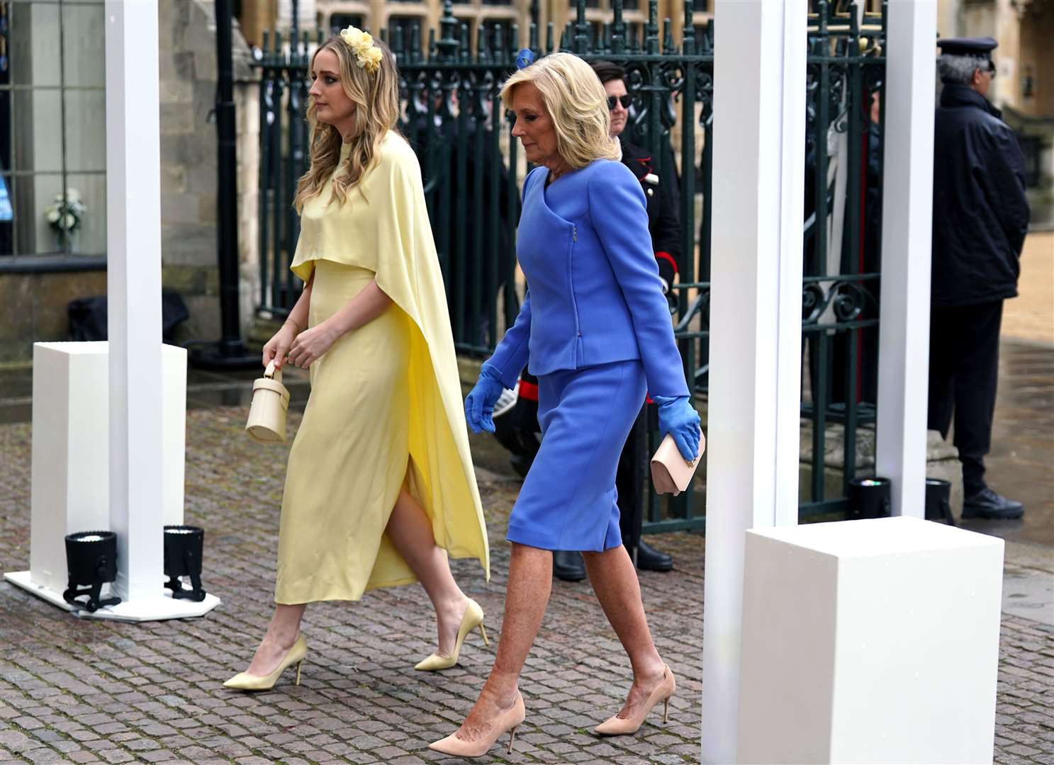 First Lady of the United States, Dr Jill Biden and her granddaughter Finnegan Biden (left) (Andrew Milligan/PA)