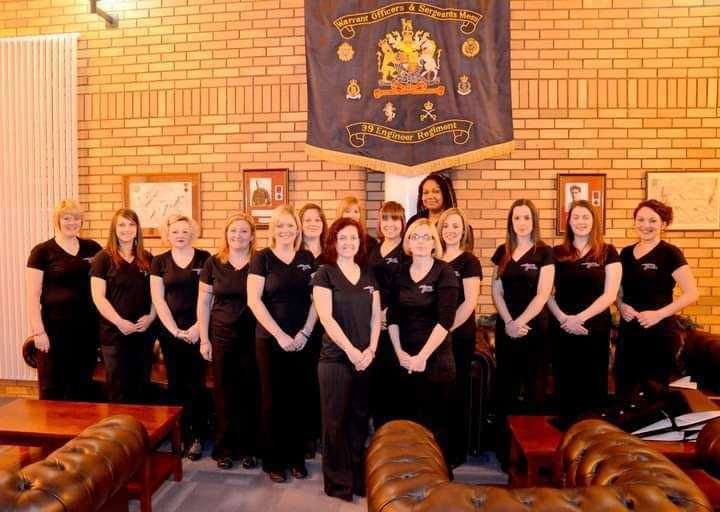 The first choir at Kinloss, taken in the officers mess on December 6, 2012.