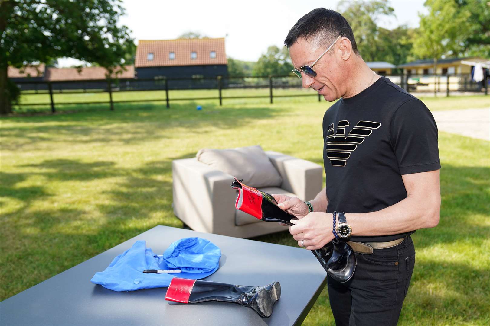 Frankie Dettori said it was difficult to decide what to sell and what to keep (Jacob King/PA)