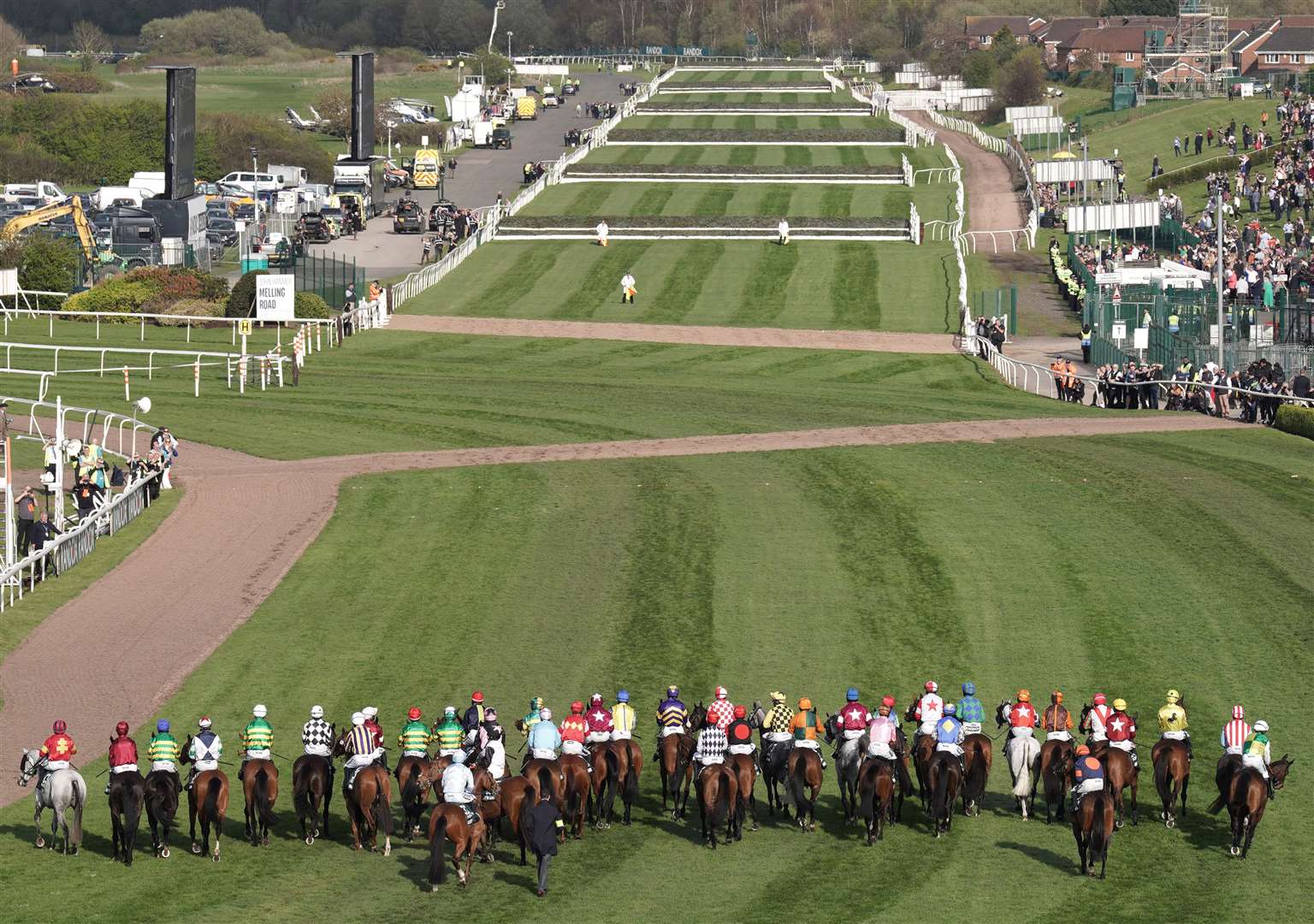 Runners and riders (Peter Byrne/PA)