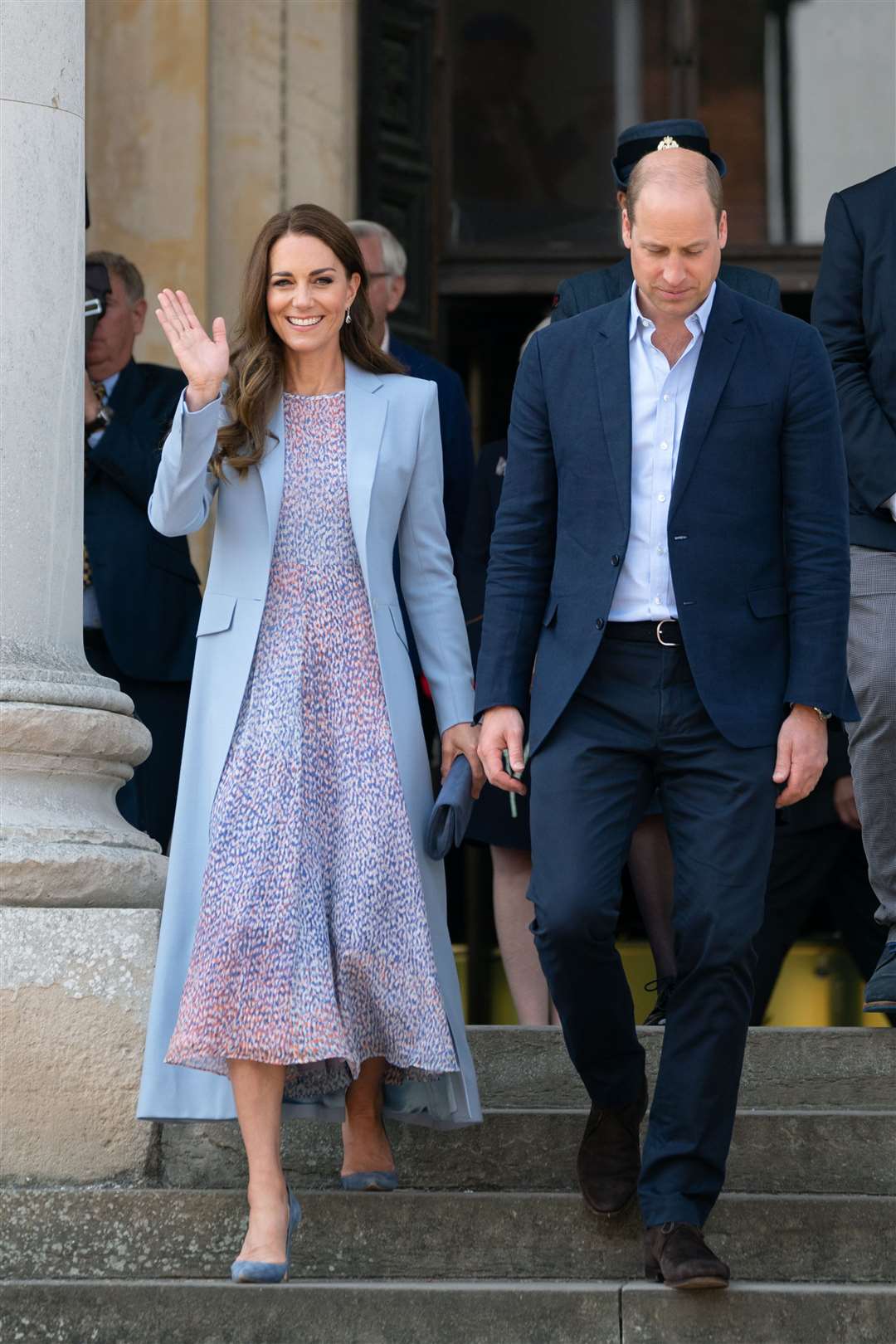 The Duke and Duchess of Cambridge leave the Fitzwilliam Museum (Joe Giddens/PA)