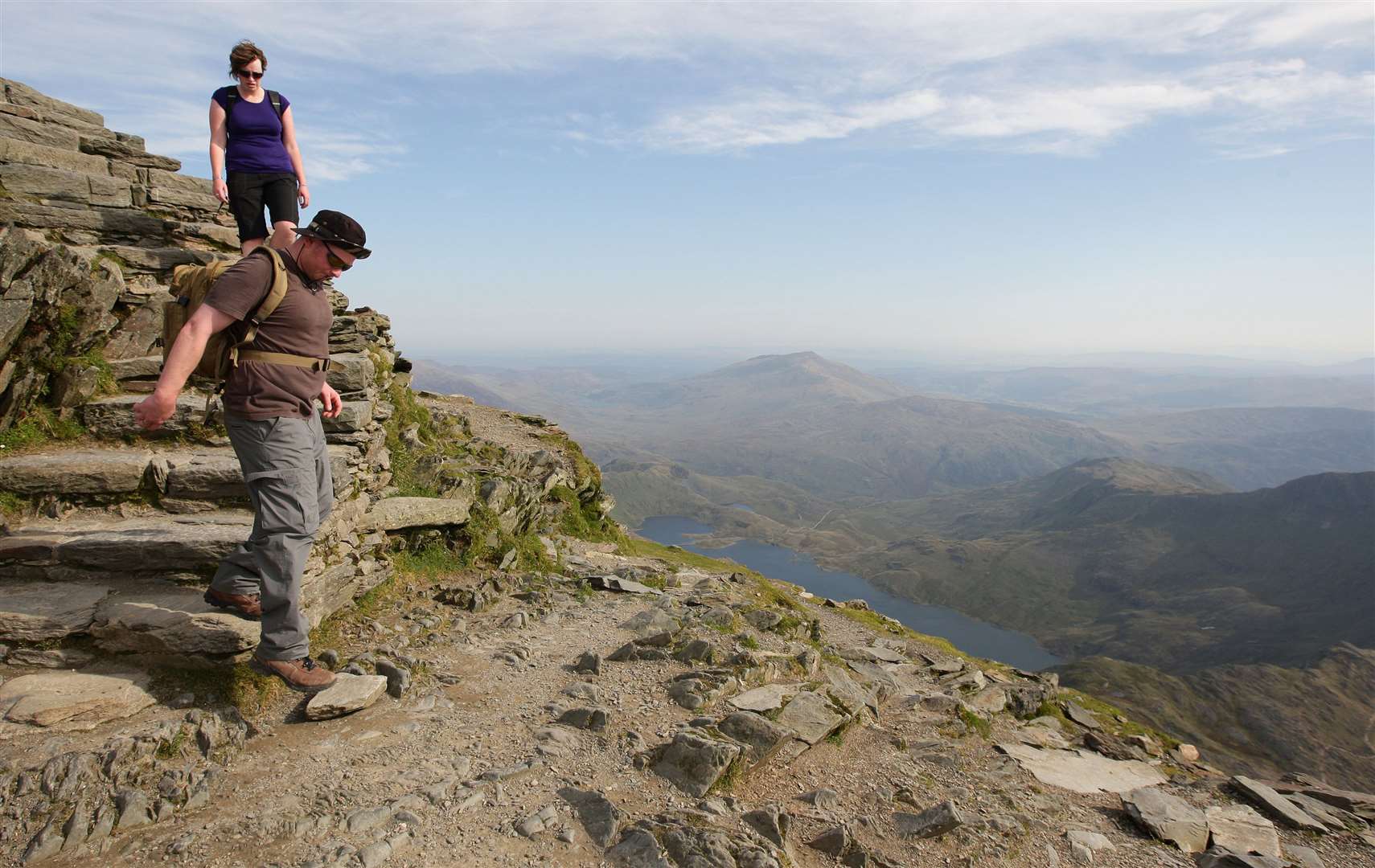The summit of Mount Snowdon in Snowdonia, Wales (Dave Thompson/PA)