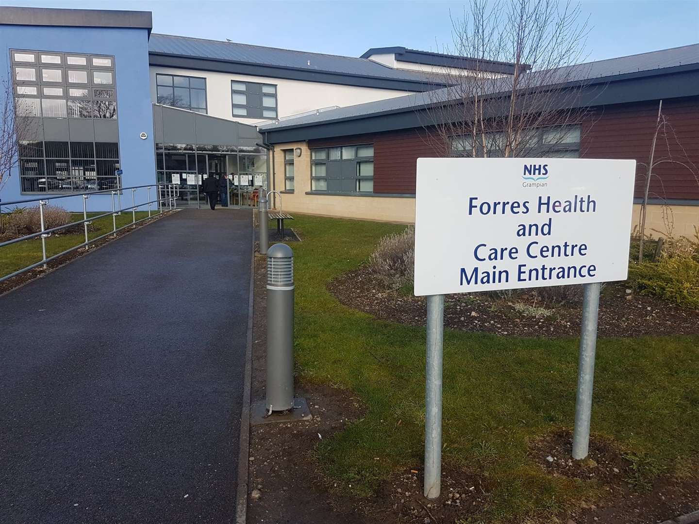Forres Health and Care Centre was very busy on Saturday and Sunday.