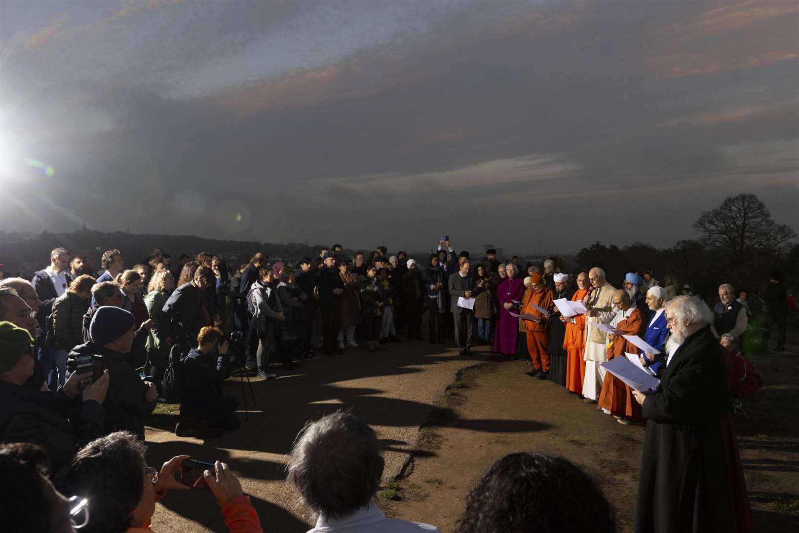 Leaders of various religions gathered in London for a multi-faith ceremony focused on the climate (David Parry/PA)
