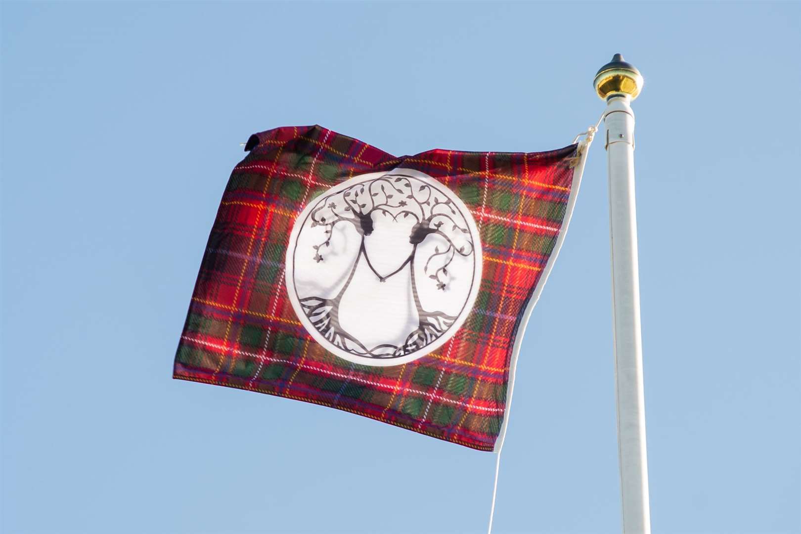 The Care Day Flag will once again be raised above Moray Council Headquarters. Picture: Daniel Forsyth