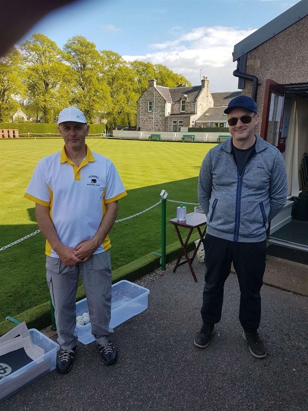 Paul Coutts and Alan Gardner were winners at Forres Bowling Club