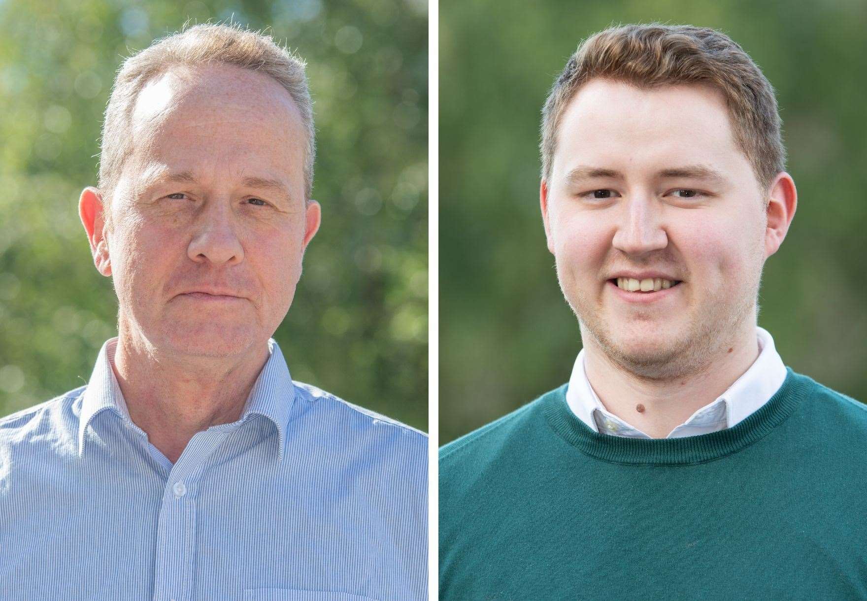 Northern Scot reporters Alistair Whitfield (left) and Ewan Malcolm have been nominated for awards.
