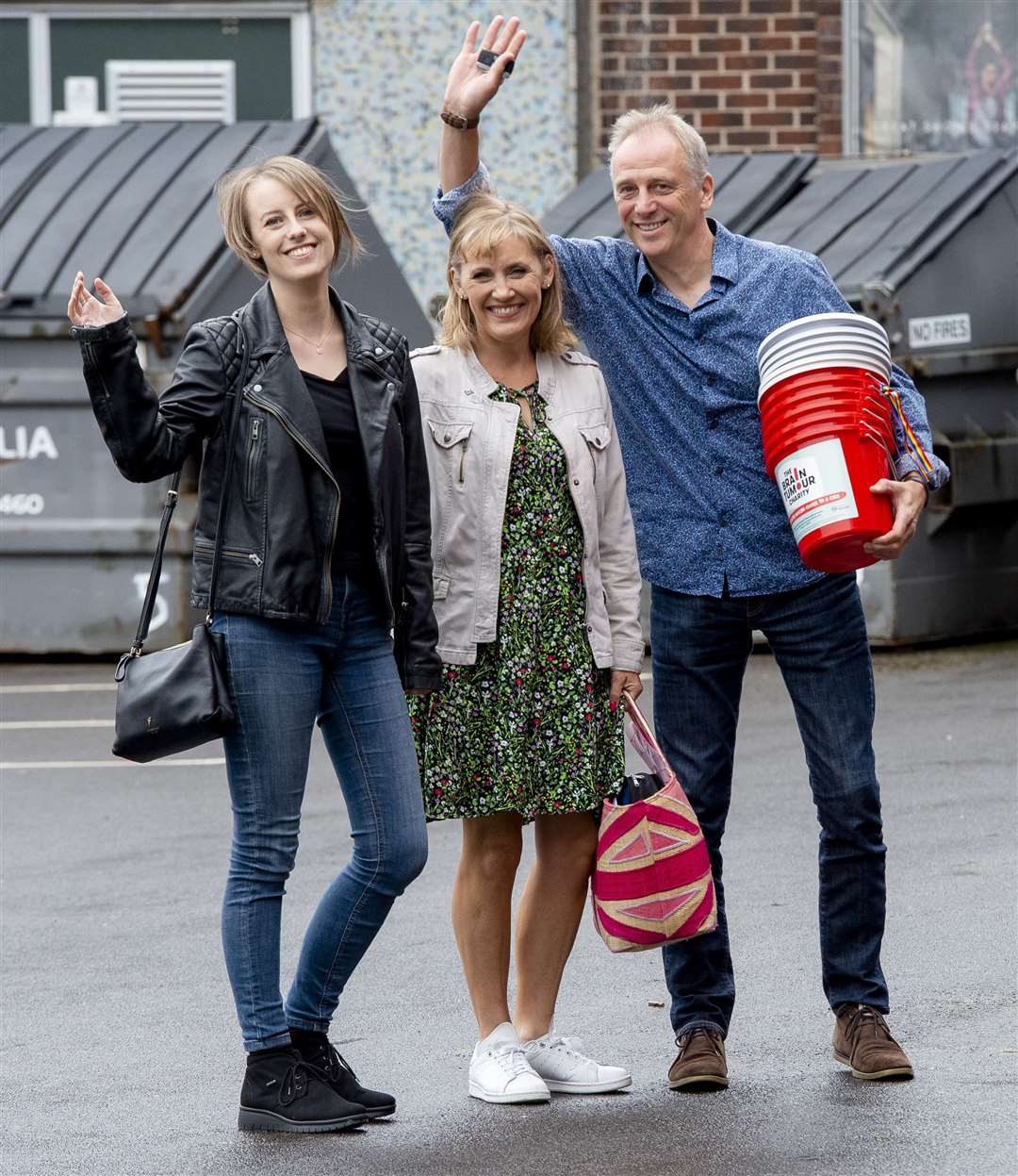 Laura Nuttall with her mother Nicola and father Mark (PA)