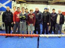 A few of the members of Lochside Amateur Boxing Club.
