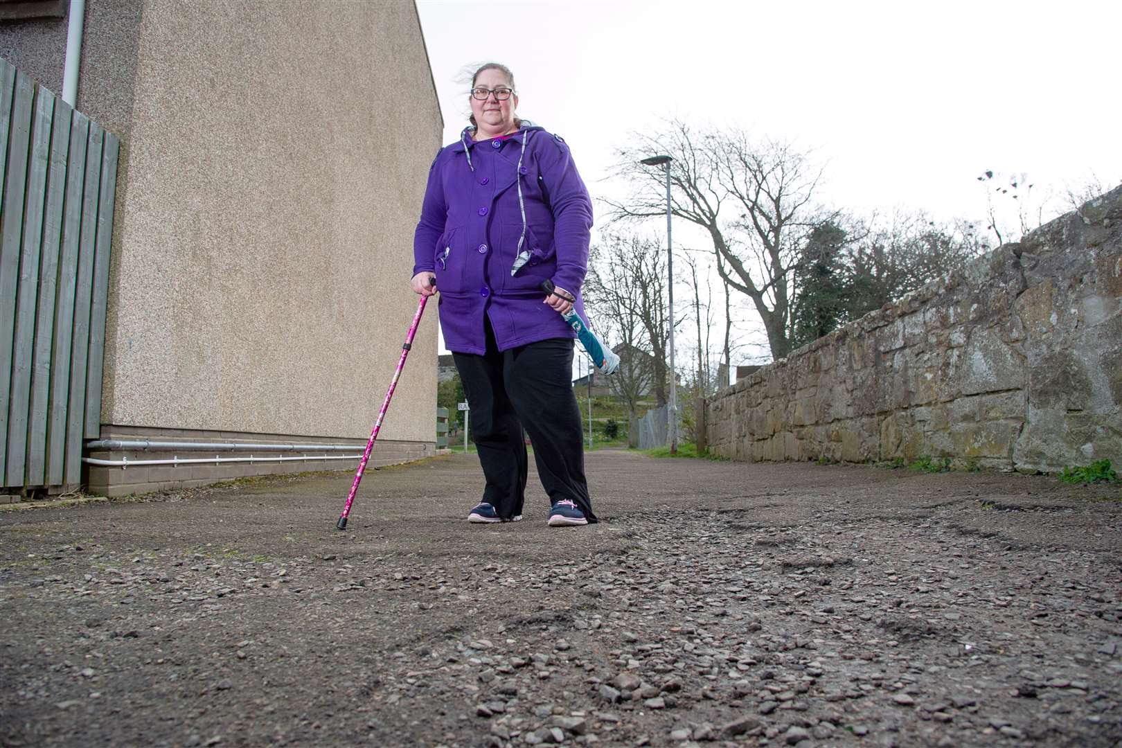 Forres Community Councillor Fiona Graham asked Moray Council to level the uneven path at Nursery Lane.
