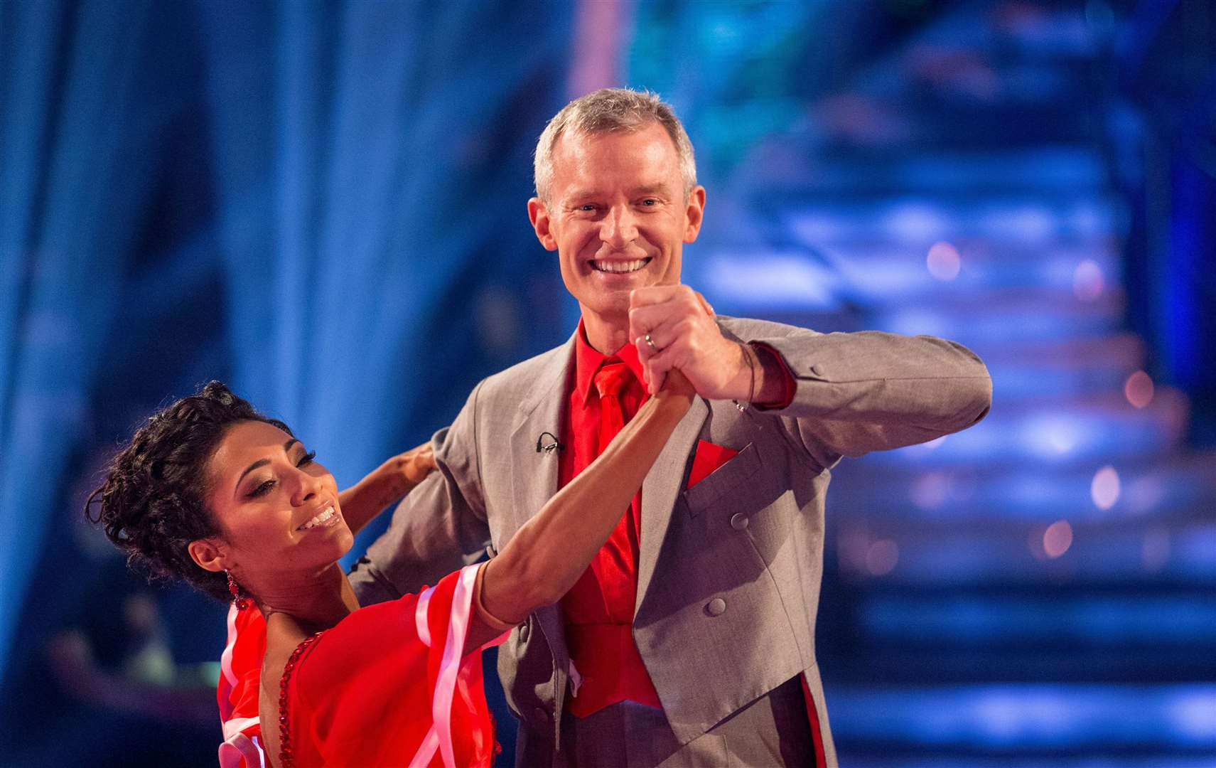Jeremy Vine with his Strictly partner Karen Clifton (BBC/PA)