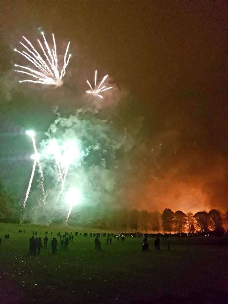 Fireworks at Cluny Hill during t5he last event in 2019.