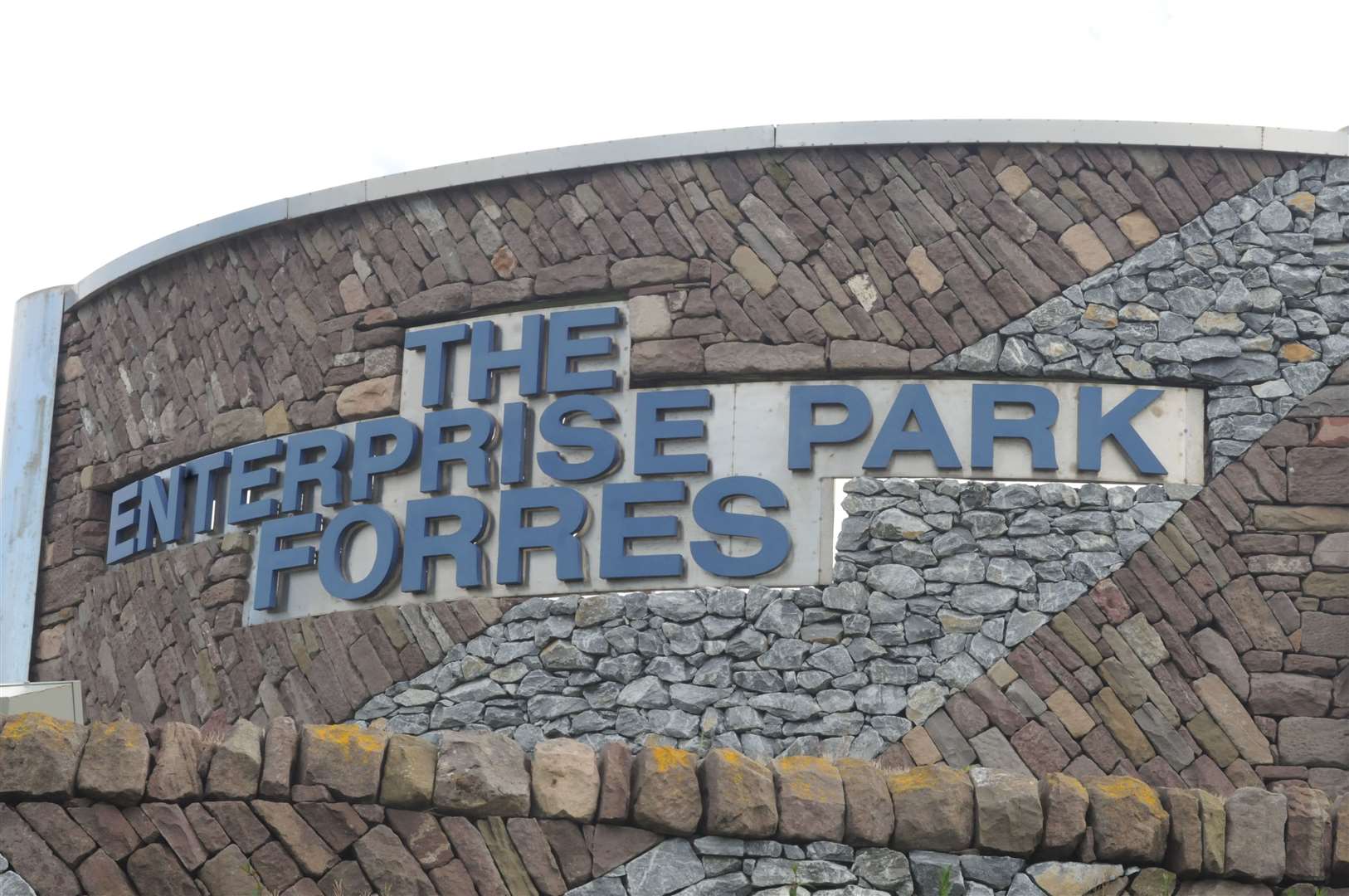 The Forres Enterprise Park sign..