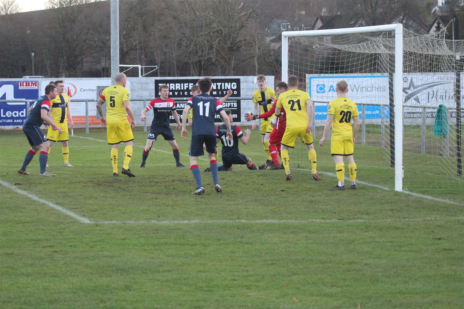 Action from Turriff United v Wick Academy. Picture: Kyle Ritchie