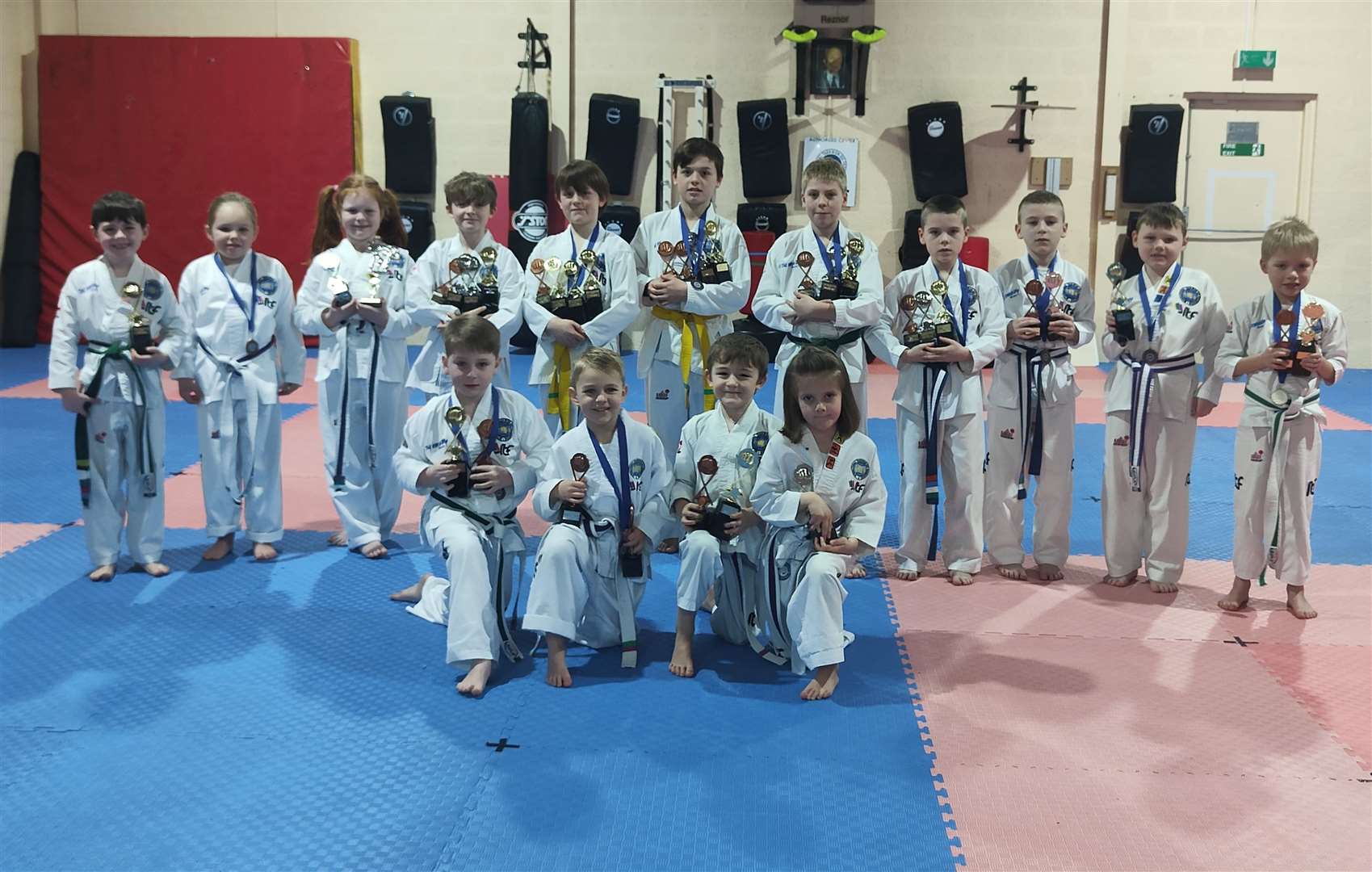 Dunbar Blackbelt in Forres collected numerous medals at the competition in Nairn.