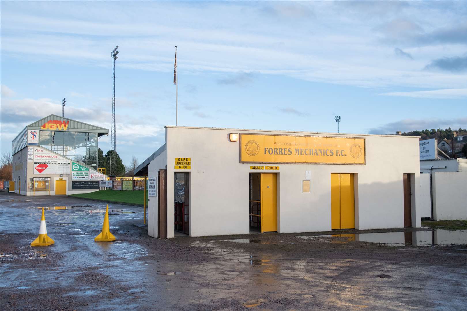Mosset Park, home of Highland League Football team Forres Mechanics Football Club. ..Picture: Daniel Forsyth..
