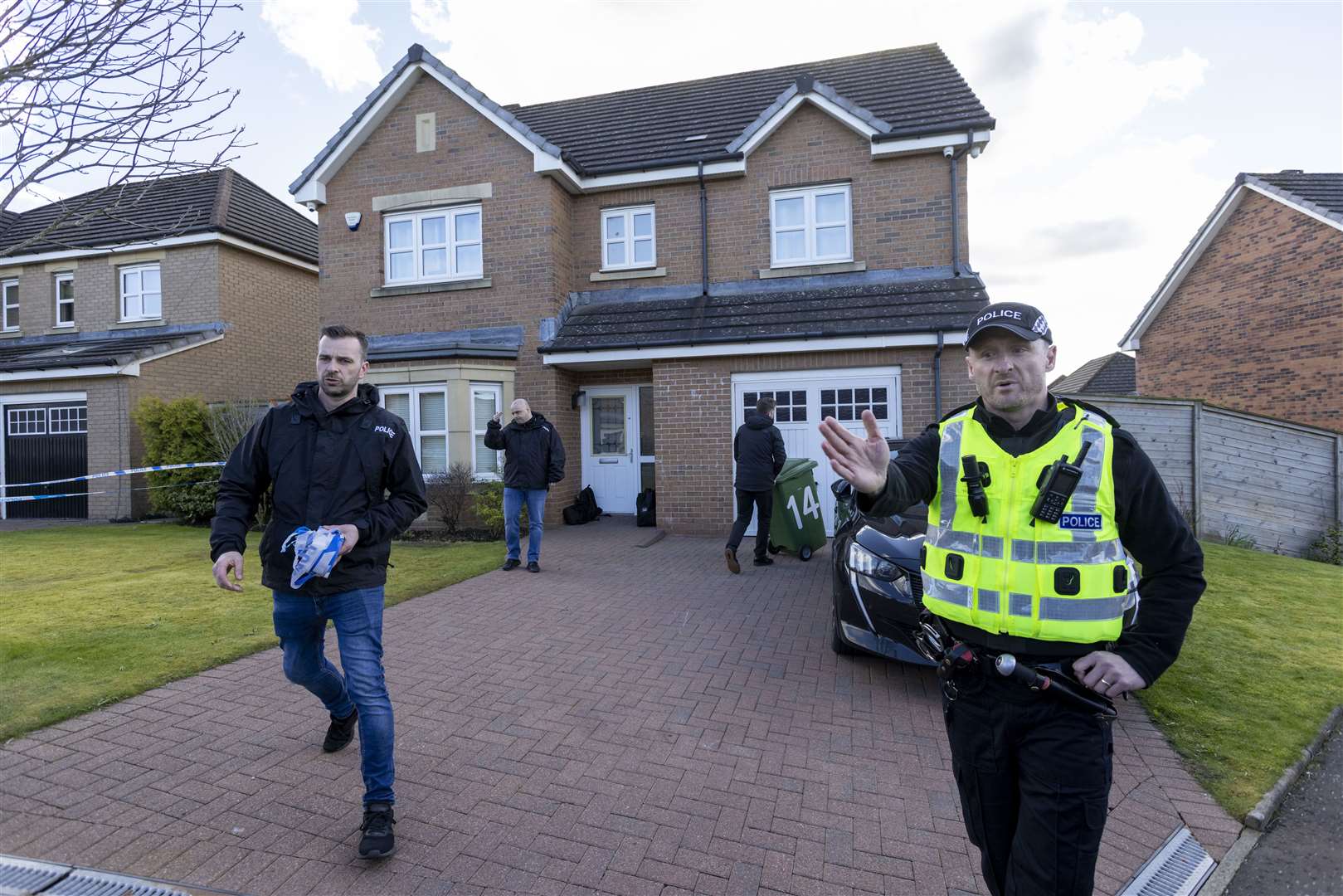 Police last week searched the home of former SNP chief executive Peter Murrell and his wife Nicola Sturgeon (Robert Perry/PA)