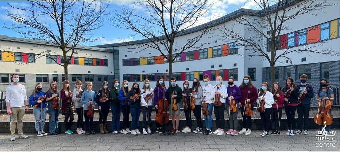 The Senior String Orchestra was awarded a distinction for their performance. Pictures: Moray Council