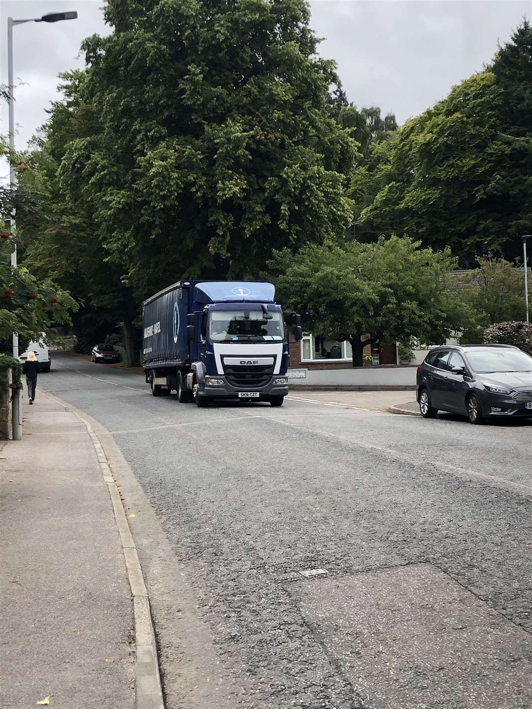 Heavy goods vehicles are becoming more familiar on St Leonard’s Road.
