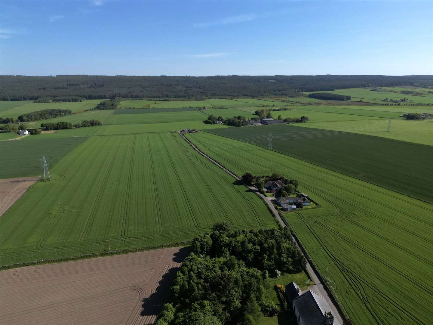 The farmland stretches across more than 670 acres.