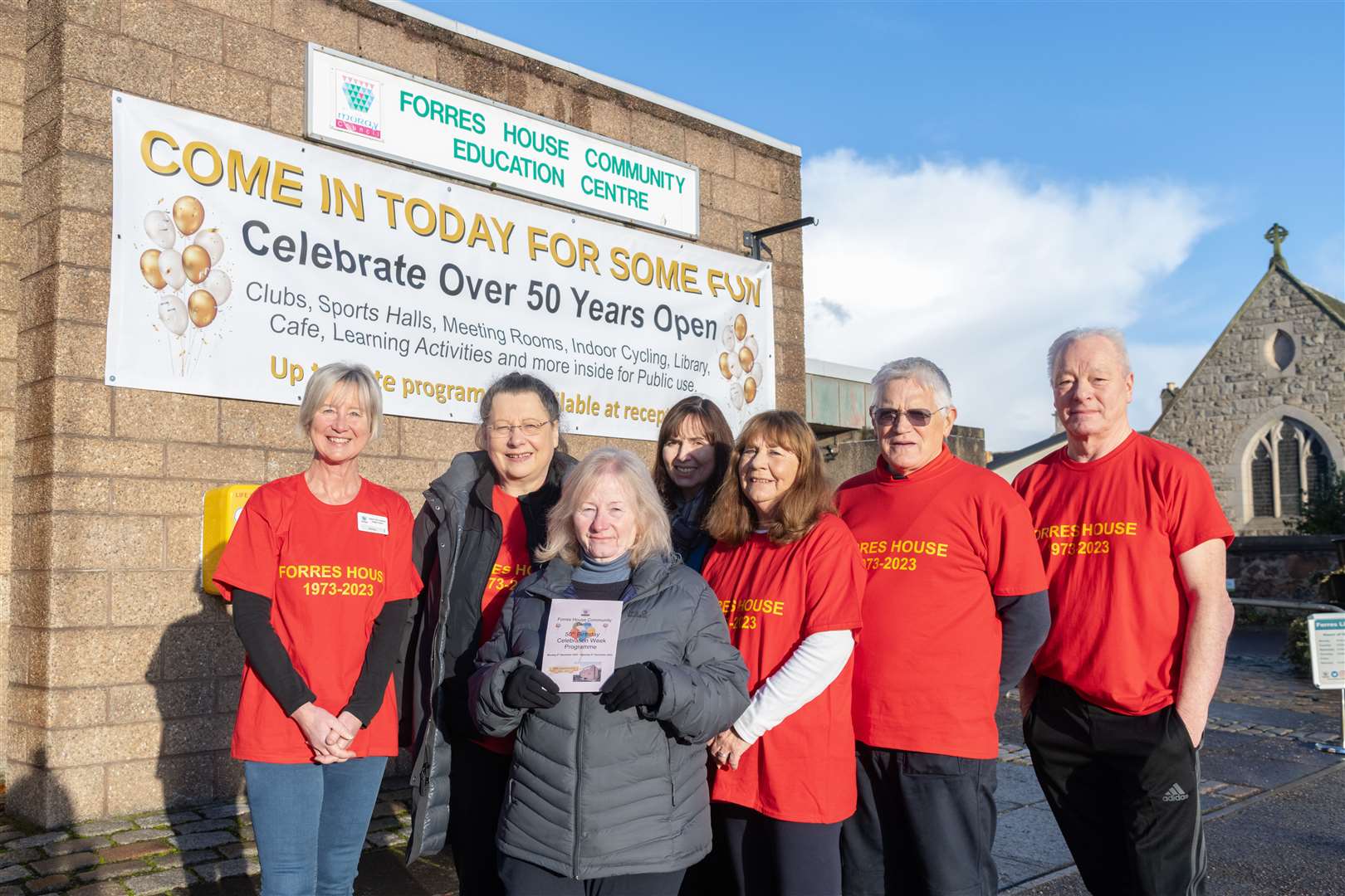 Staff and volunteers celebrate 50 years of the Forres House Community Centre. Picture: Beth Taylor