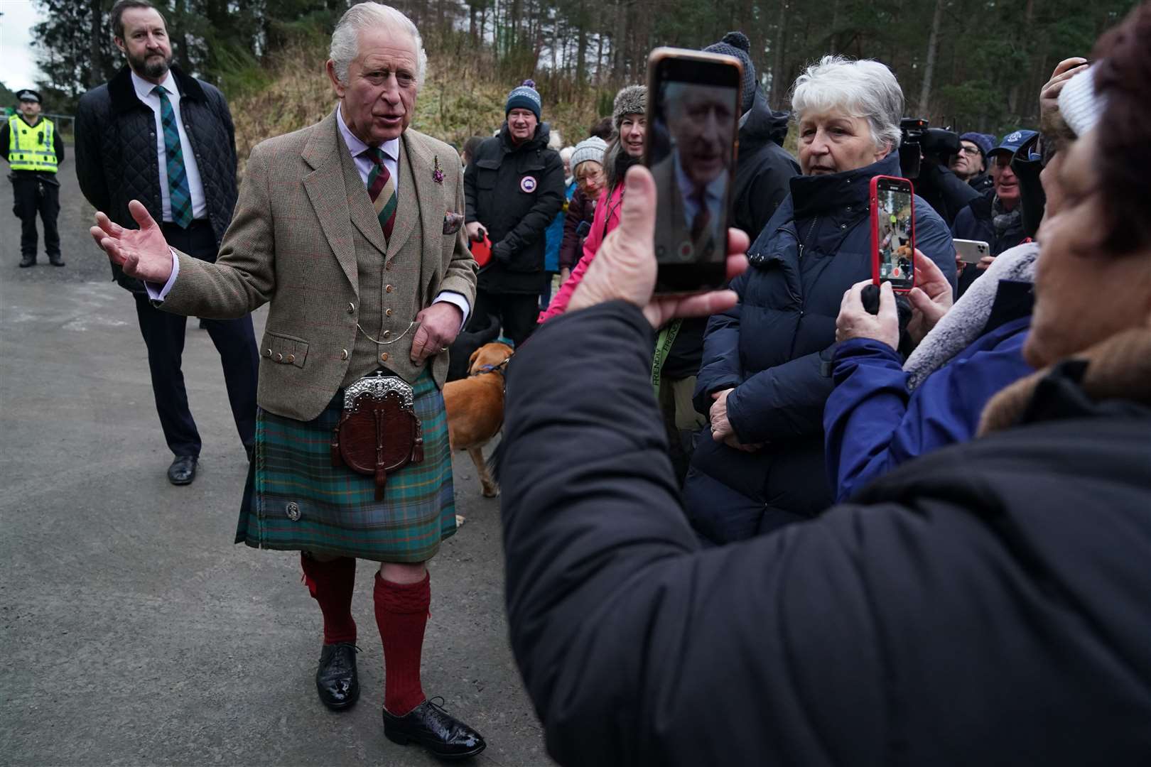 Charles is visiting Aboyne in Scotland (Andrew Milligan/PA)