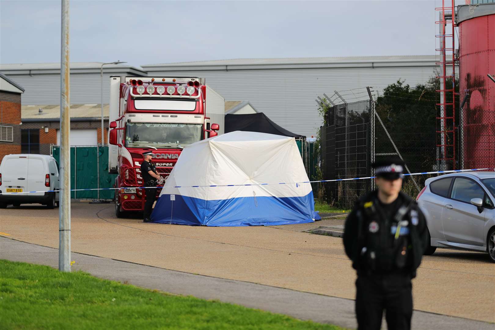 Police activity at the scene in Essex (Aaron Chown/PA)