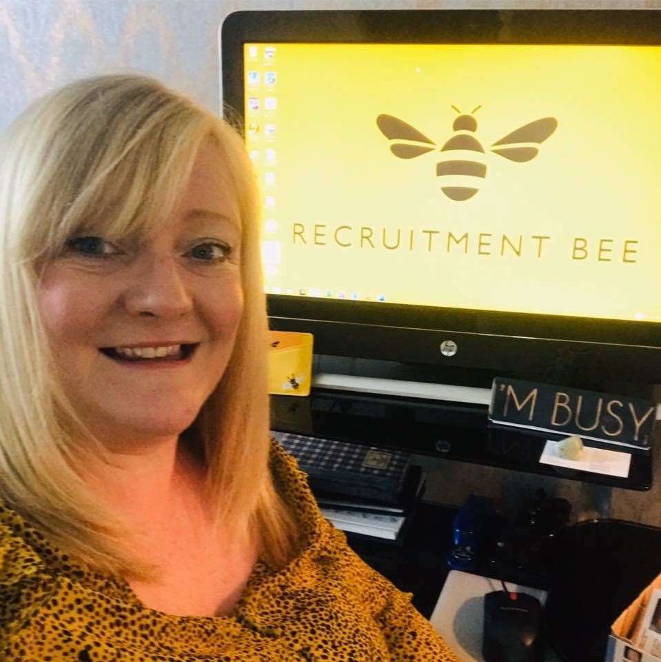 Lorraine Westley, Director of Recruitment Bee, working from her Forres home.