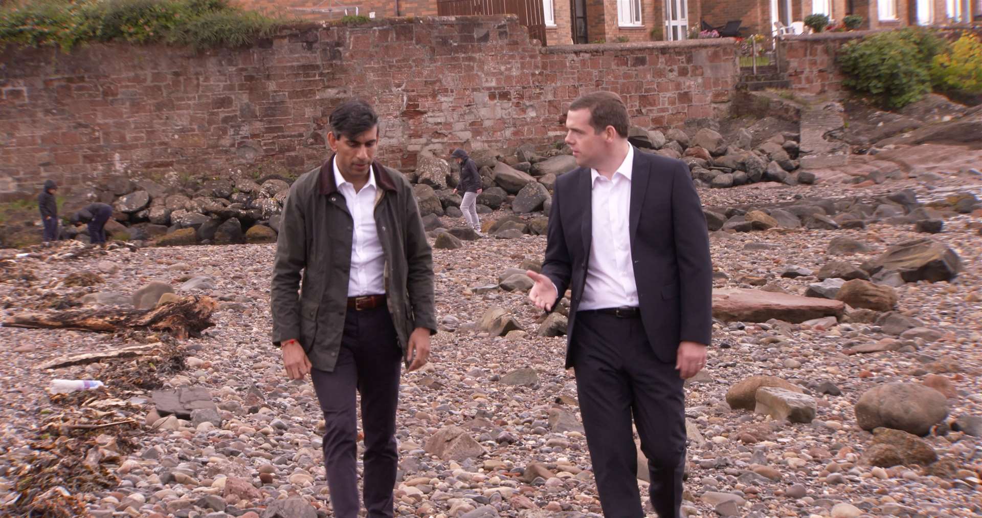Moray MP and Scots Tory leader Douglas Ross chats to Chancellor of the Exchequer Rishni Sunak. Picture: Moray Conservatives