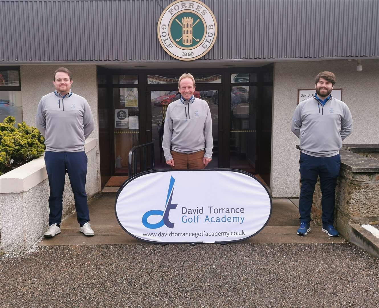From left to right: Sean Blacklaw, general manager, David Torrance, specialist PGA coach and Hector Clarke, golf operations assistant.