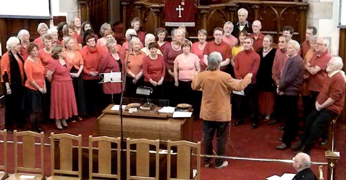 The choir entertained during 2012's Burgess of Forres ceremony at St Leonard's Church.
