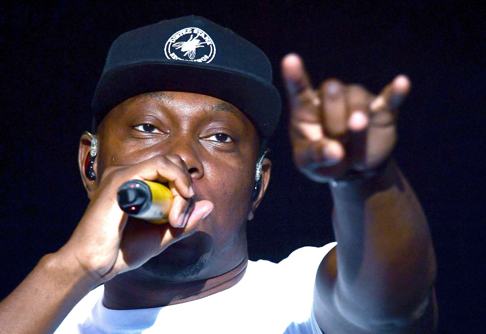 Dizzee Rascal performing at the V Festival in Hylands Park, Chelmsford (Ian West/PA)